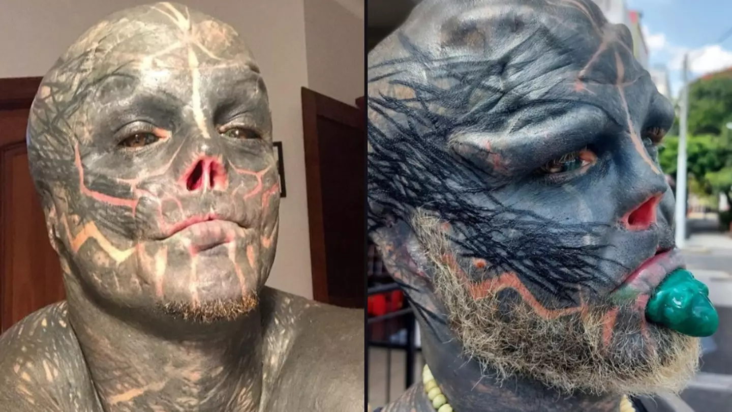 'Black alien' with extreme body modifications tells fans why he decided to make major changes