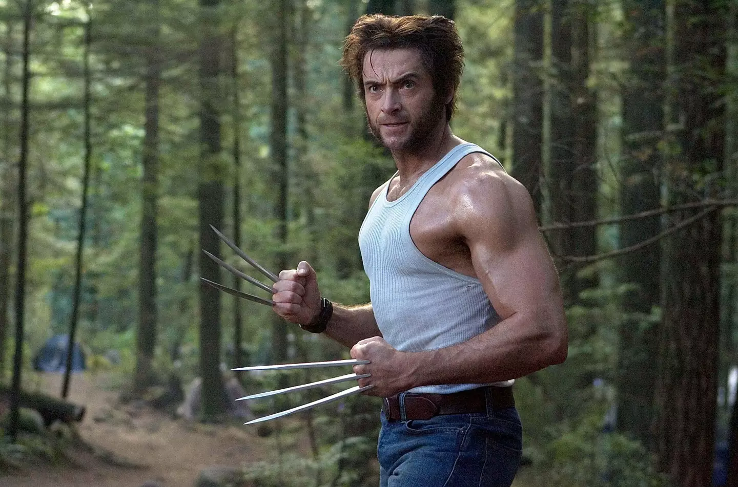 Jackman as Wolverine.