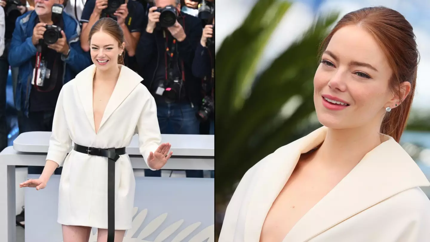 Emma Stone reacts to reporter who calls her by her real name