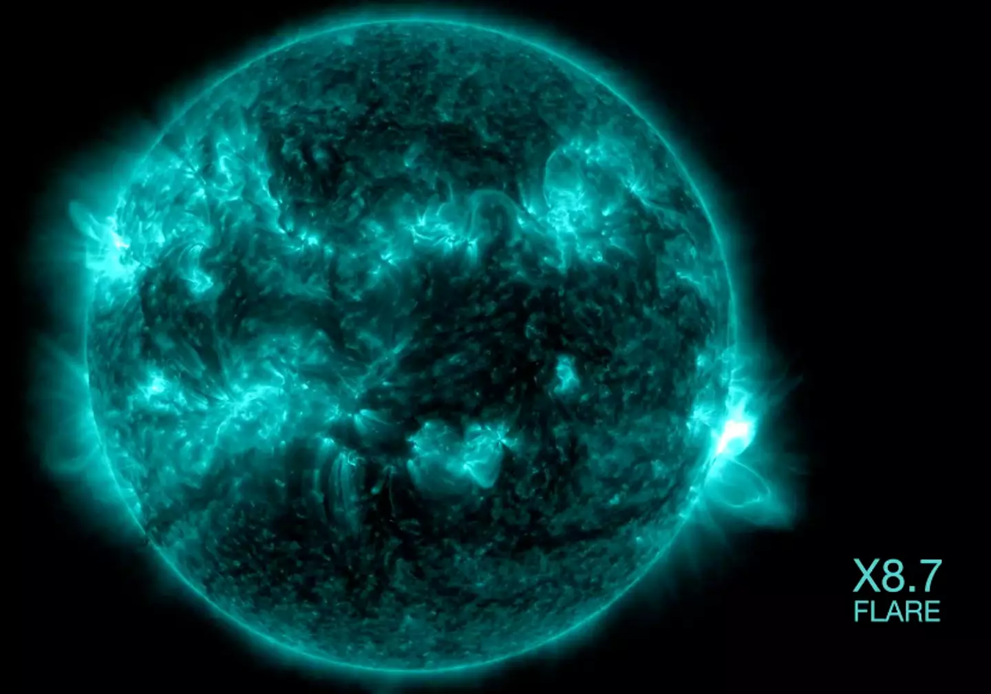 Footage shows the flare. (NASA Sun & Space)