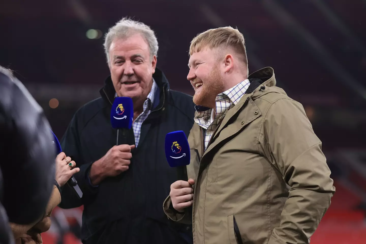 Kaleb Cooper and Jeremy Clarkson at Old Trafford (Simon Stacpoole/Offside/Offside via Getty Images)