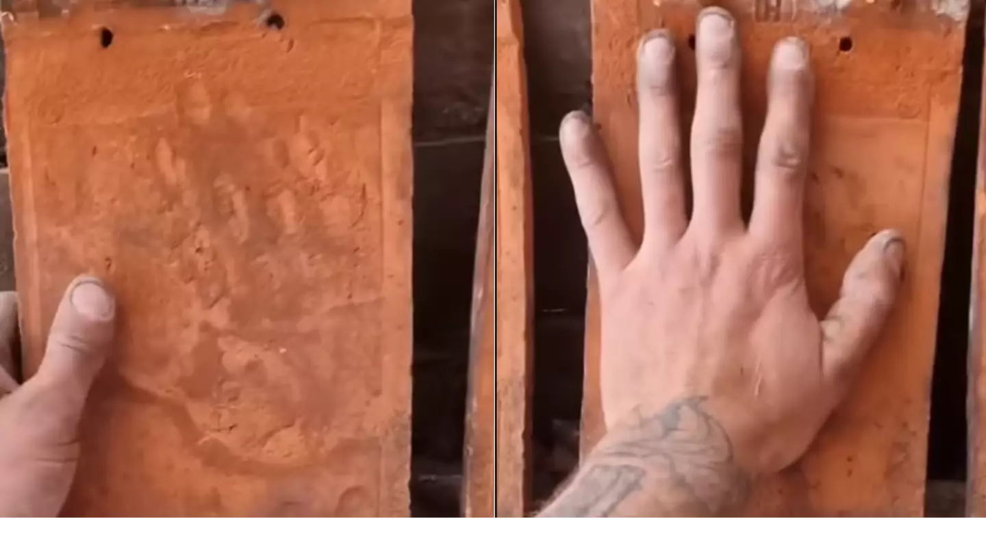 Builder shares sinister truth after finding children’s handprints on roof tiles