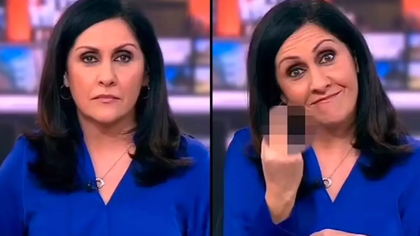 Viewers stunned as BBC presenter unexpectedly gives the finger live on air