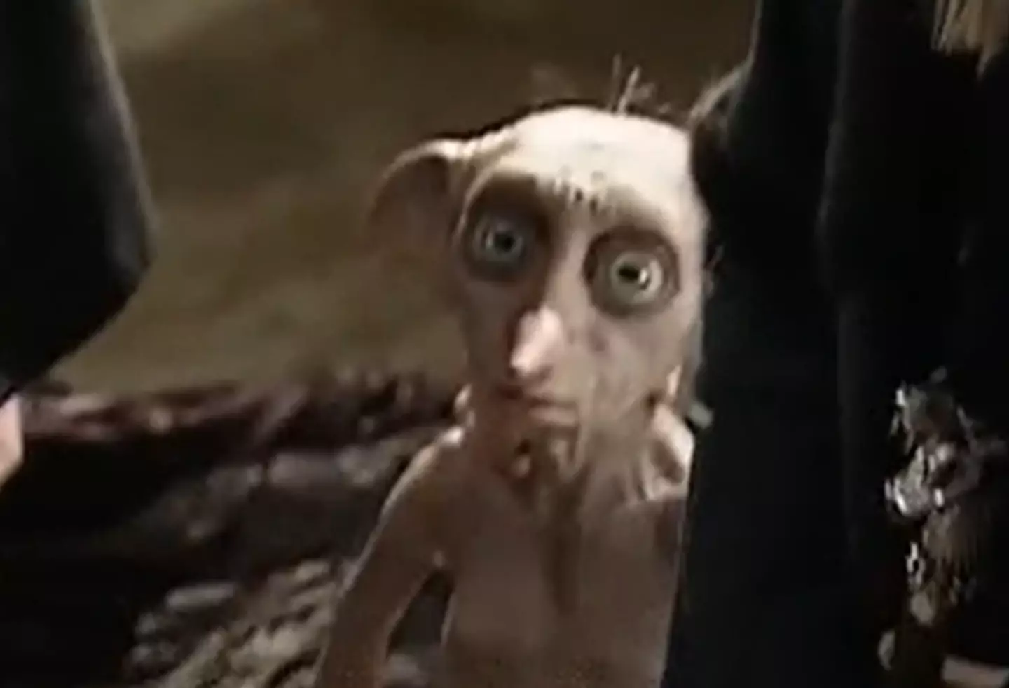 The Dobby puppet is just hauntingly creepy.