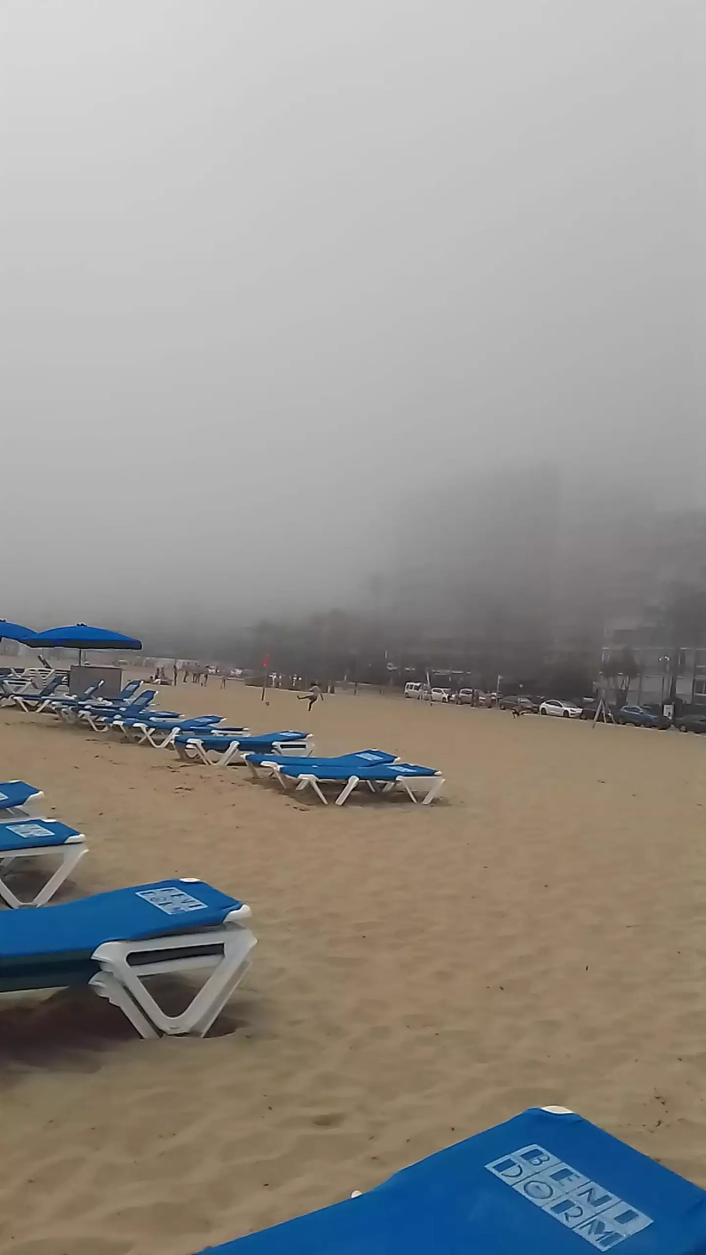 The beach was shrouded in thick fog. (Kennedy News Media)