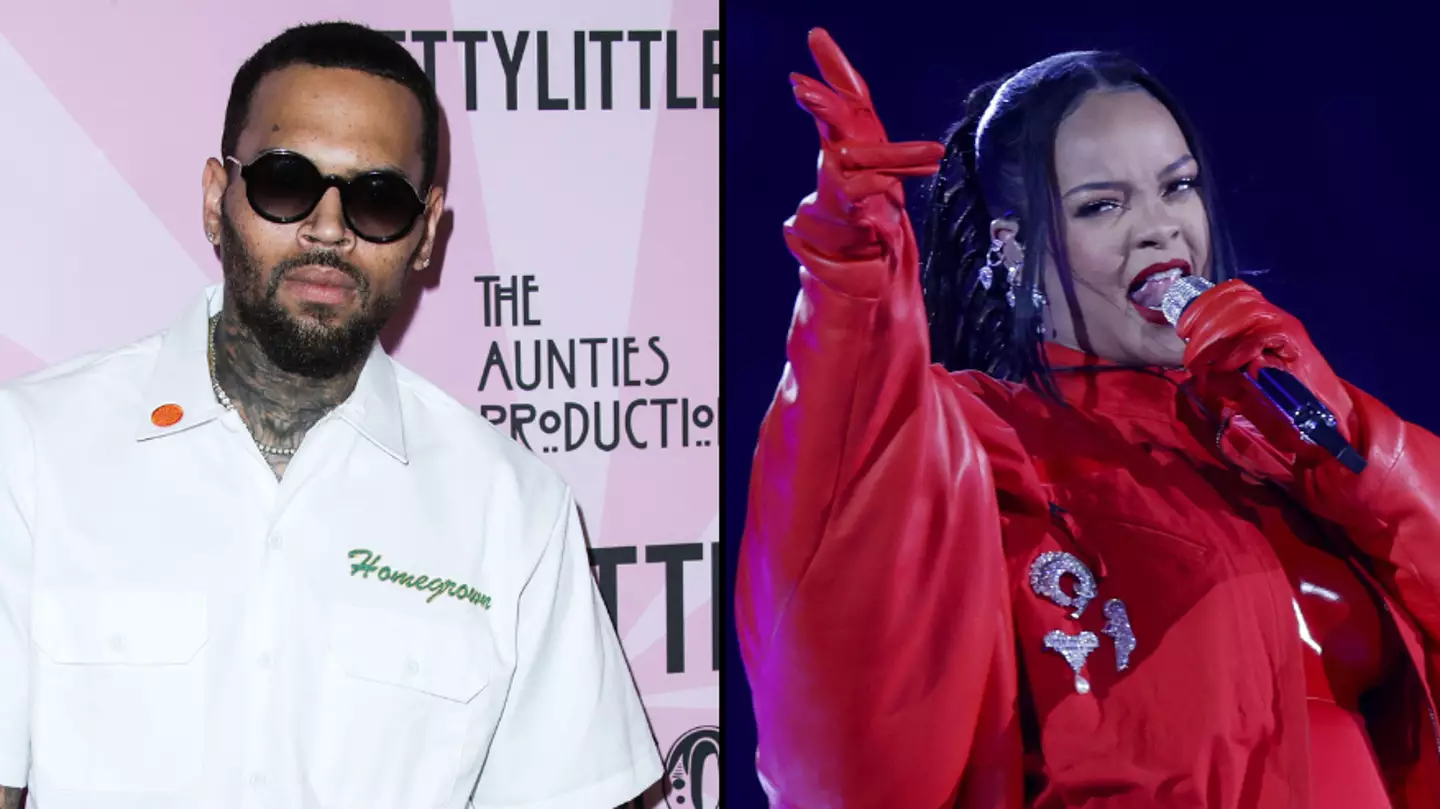Chris Brown appears to congratulate ex Rihanna after Super Bowl halftime pregnancy announcement