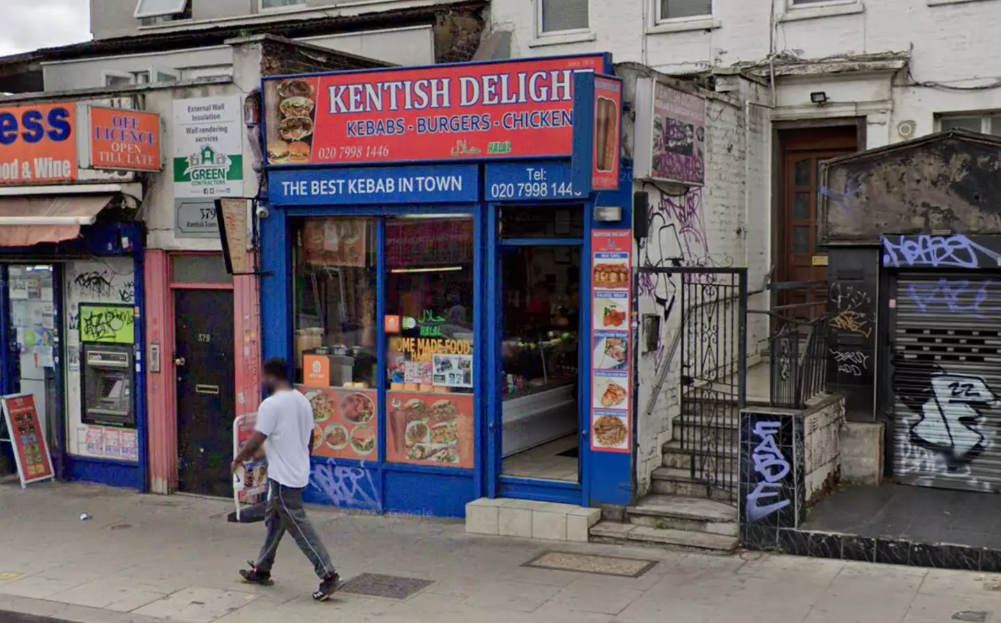 The North London takeaway is apparently one of the singer's favourite. (Google Maps)