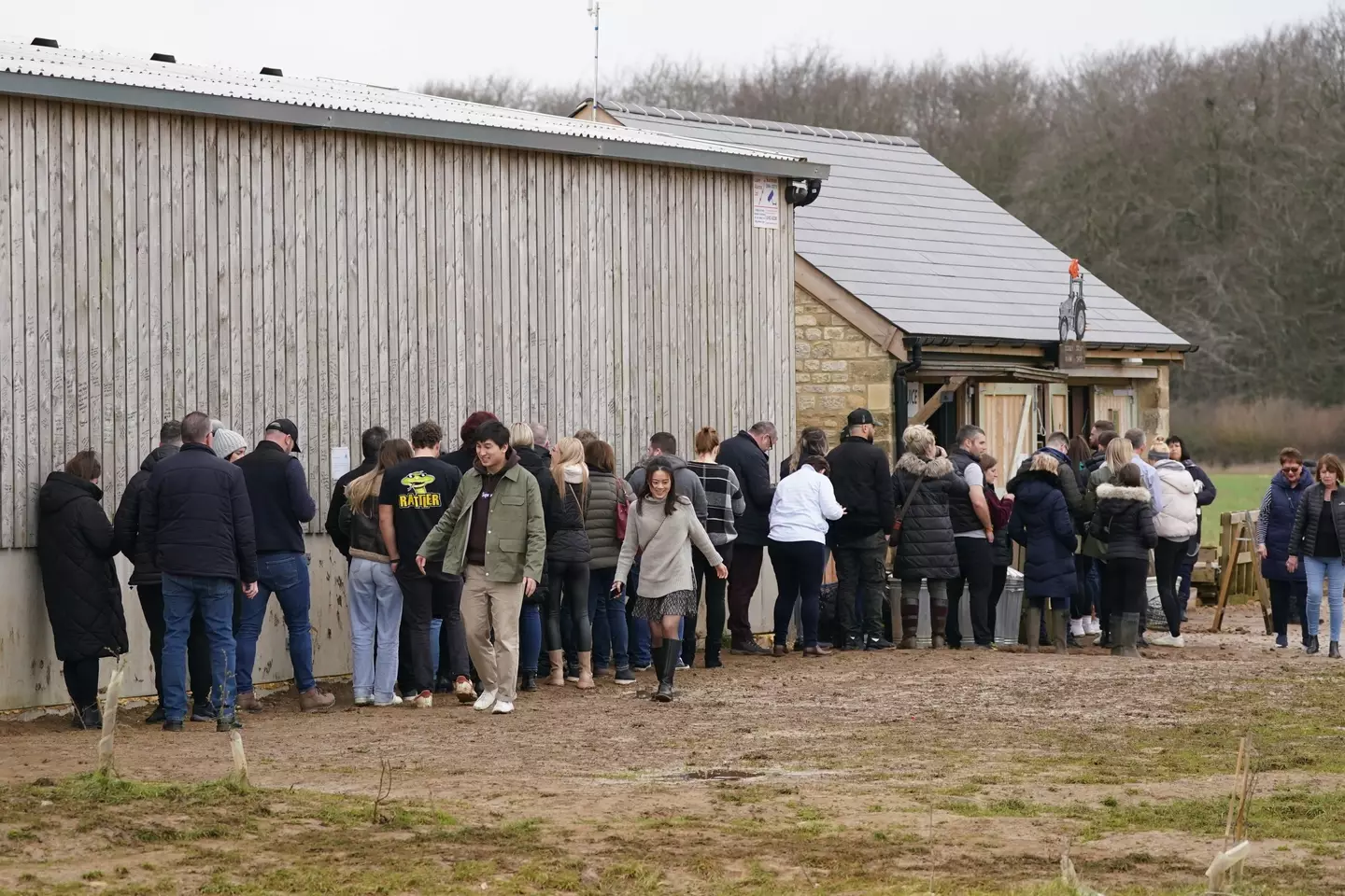 Queues at Diddly Squat Farm Shop in 2023 (Jacob King / PA Wire)