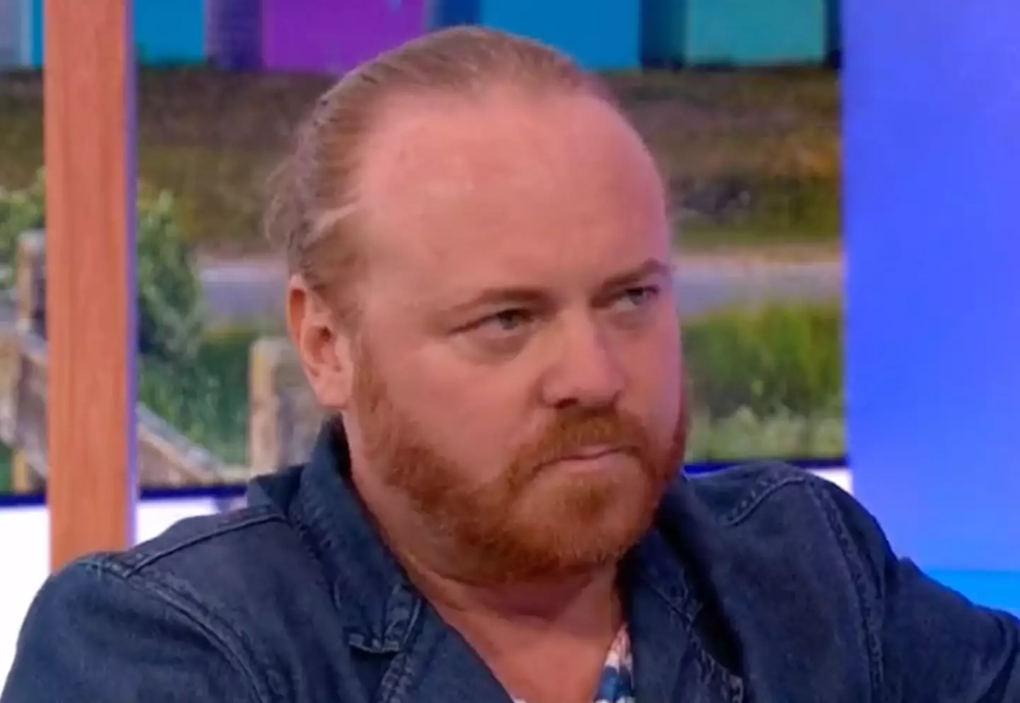 Leigh Francis admitted it was 'weird' to interview as himself.