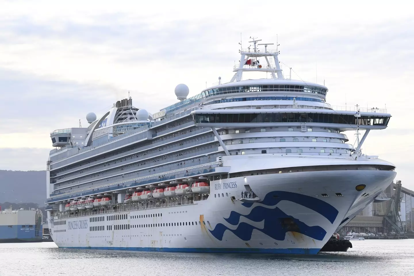 The Ruby Princess cruise ship that Kevin stayed on for a month (James D. Morgan/Getty Images)