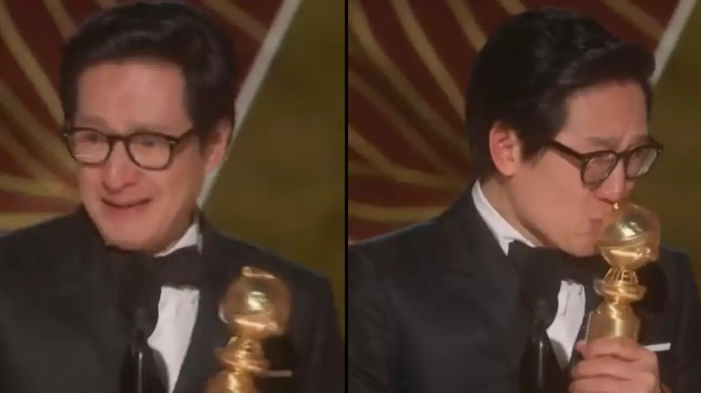 Ke Huy Quan in tears as he thanks Steven Spielberg for giving him start in Hollywood