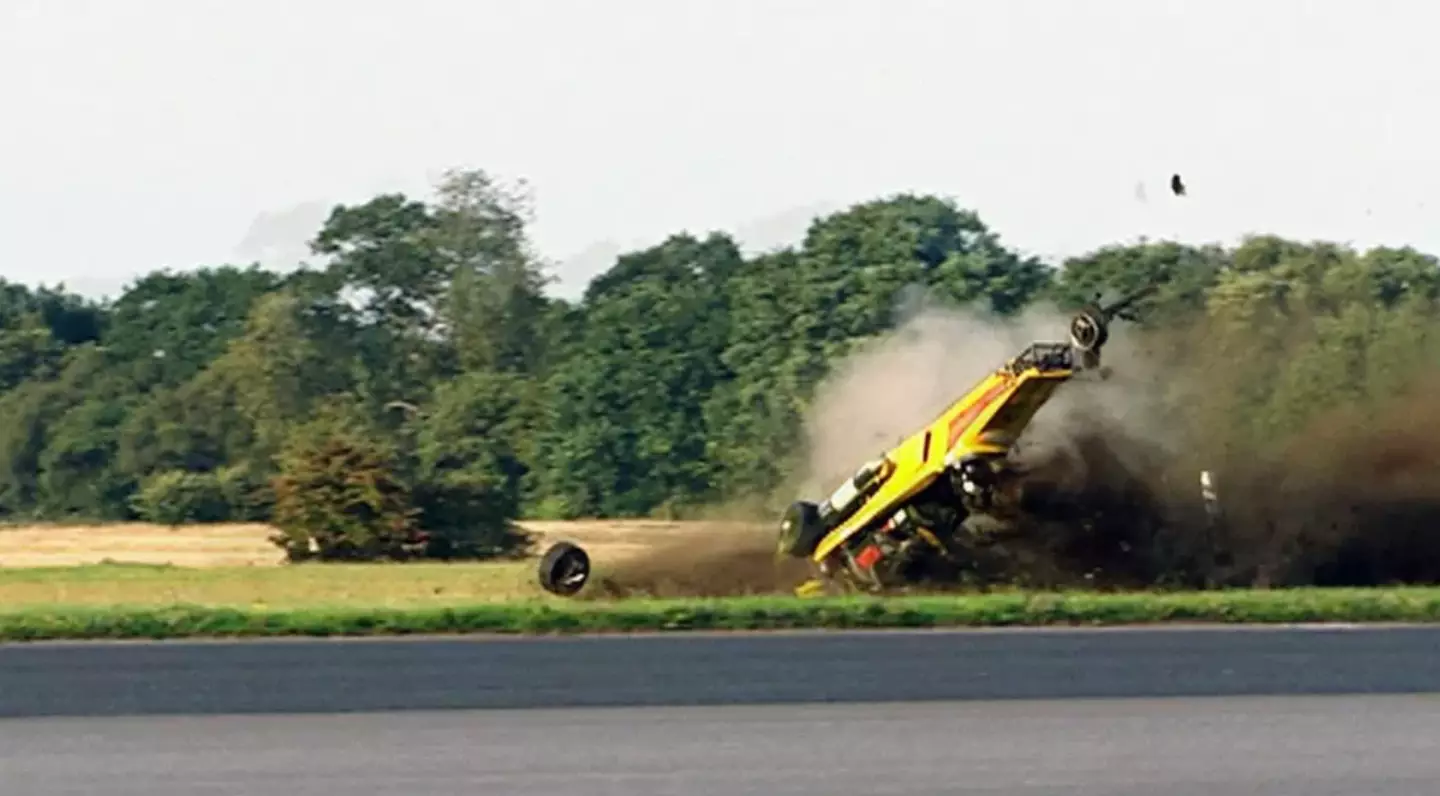 The crash nearly killed Hammond.
