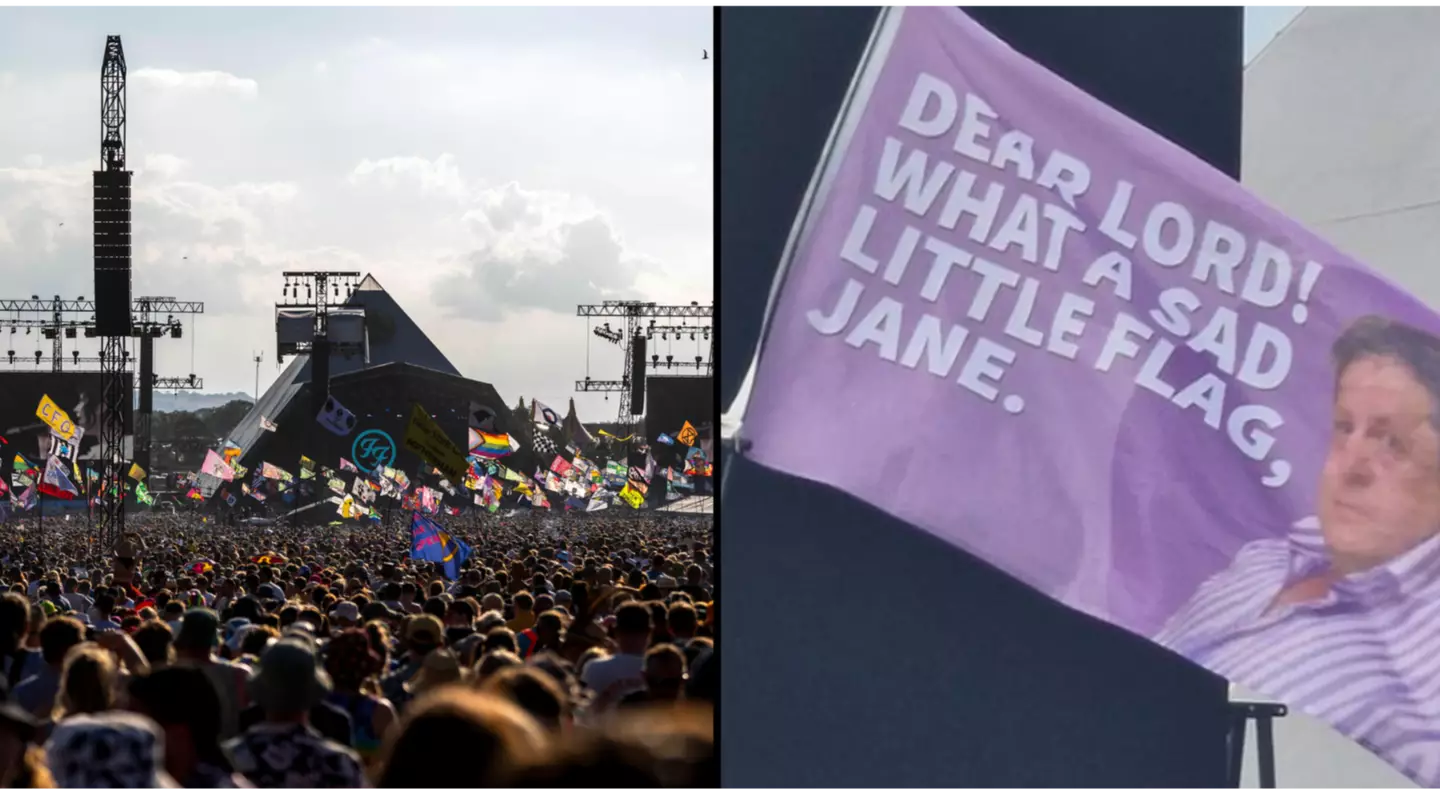 The best flags spotted at Glastonbury festival 2023