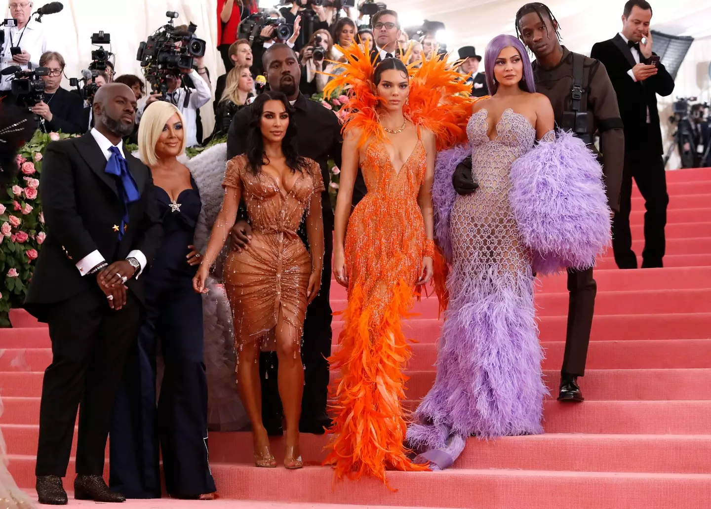 West and the Kardashian-Jenner clan at the 2019 Met Gala.