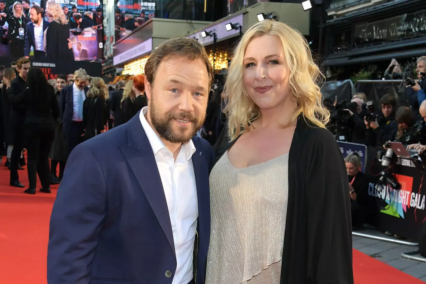 Stephen Graham with wife Hannah Walters.