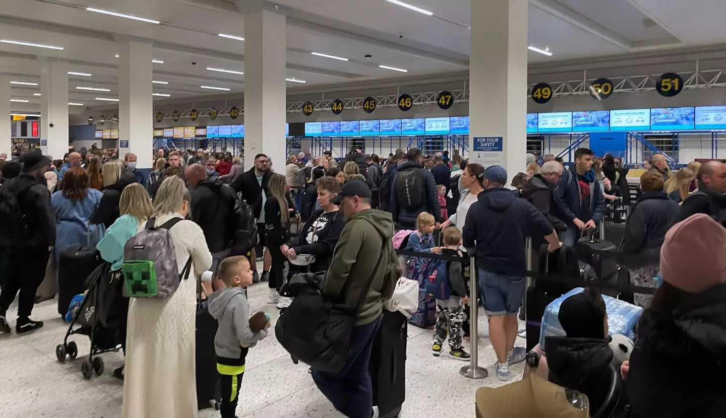 Manchester Airport has seen severe delays caused by staff shortages.