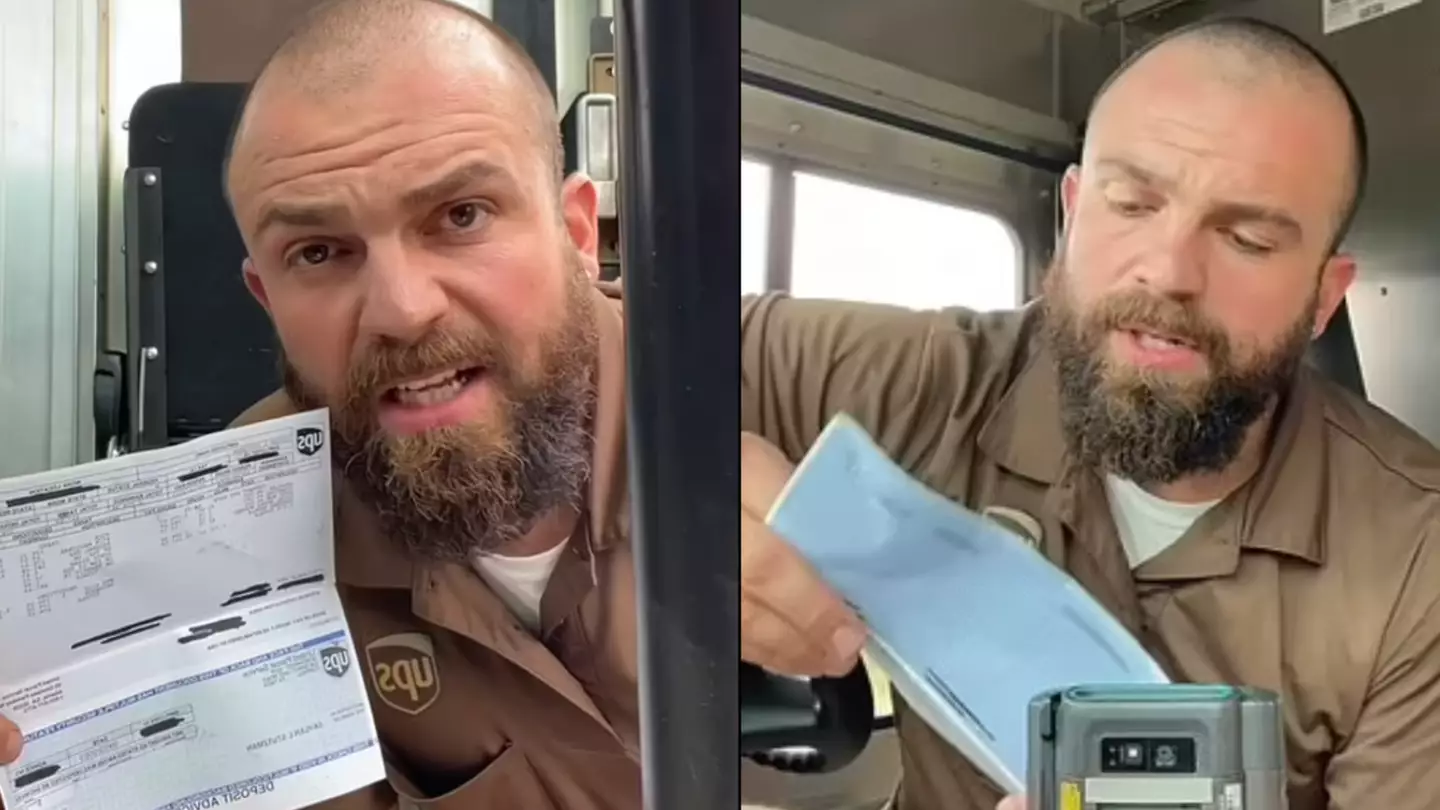 UPS driver shocks people with unexpectedly high wage slip after breaking down earnings