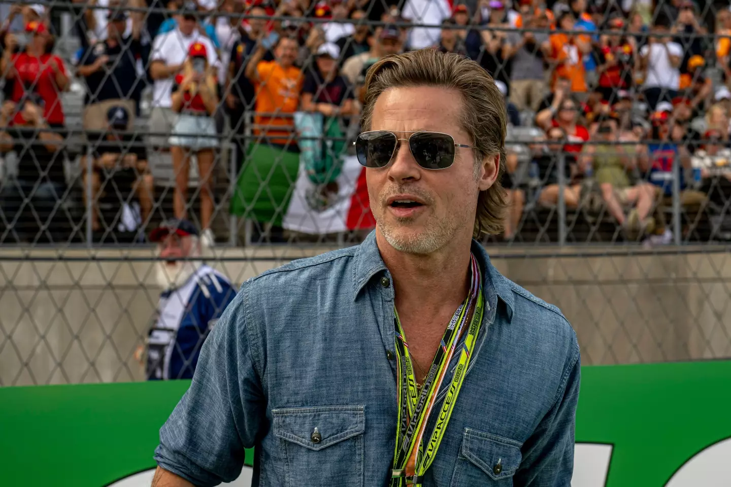 Brad Pitt got permission from Formula 1 CEO Stefano Domenicali to drive a car at the world-famous track.
