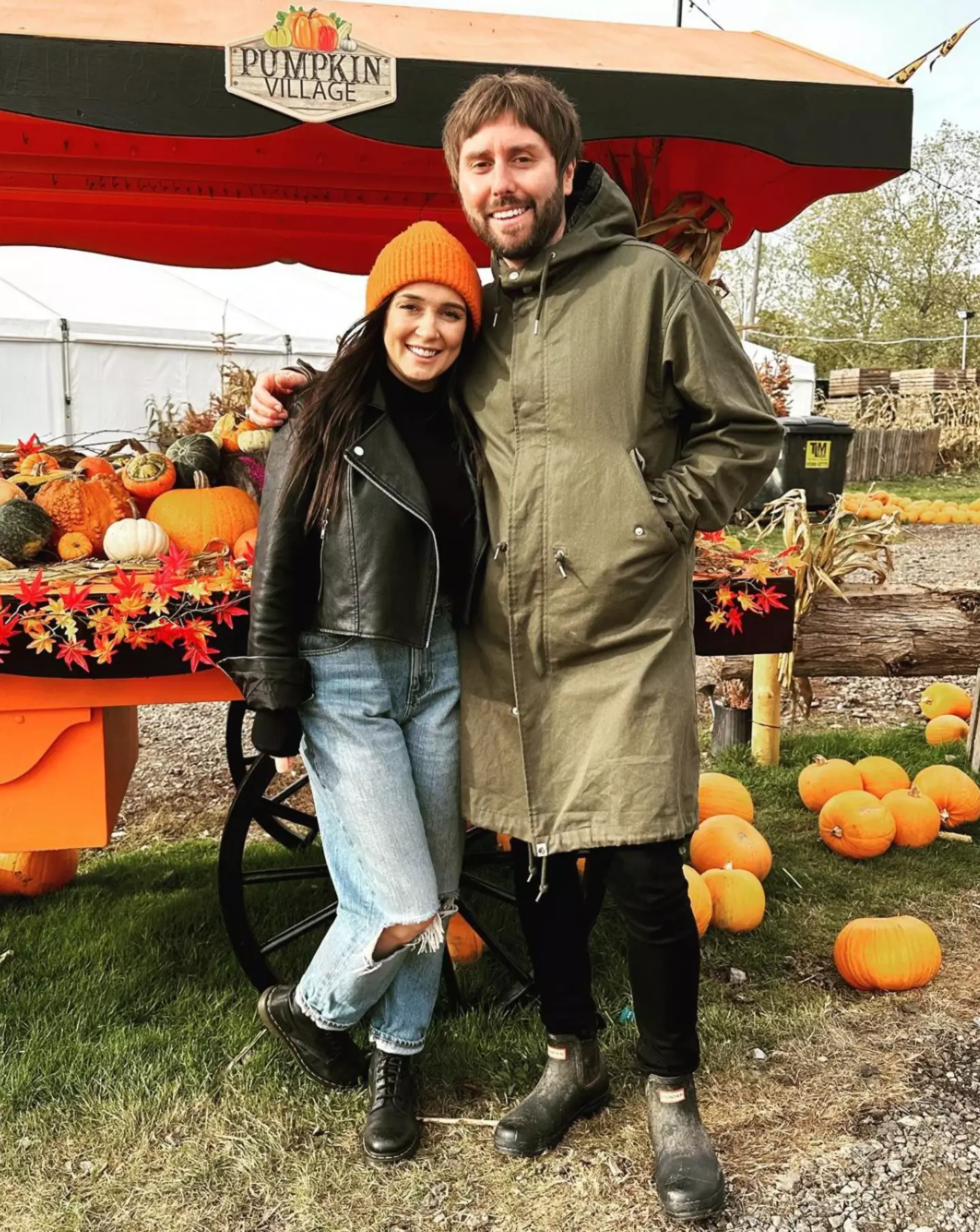 James Buckley with wife Clair.