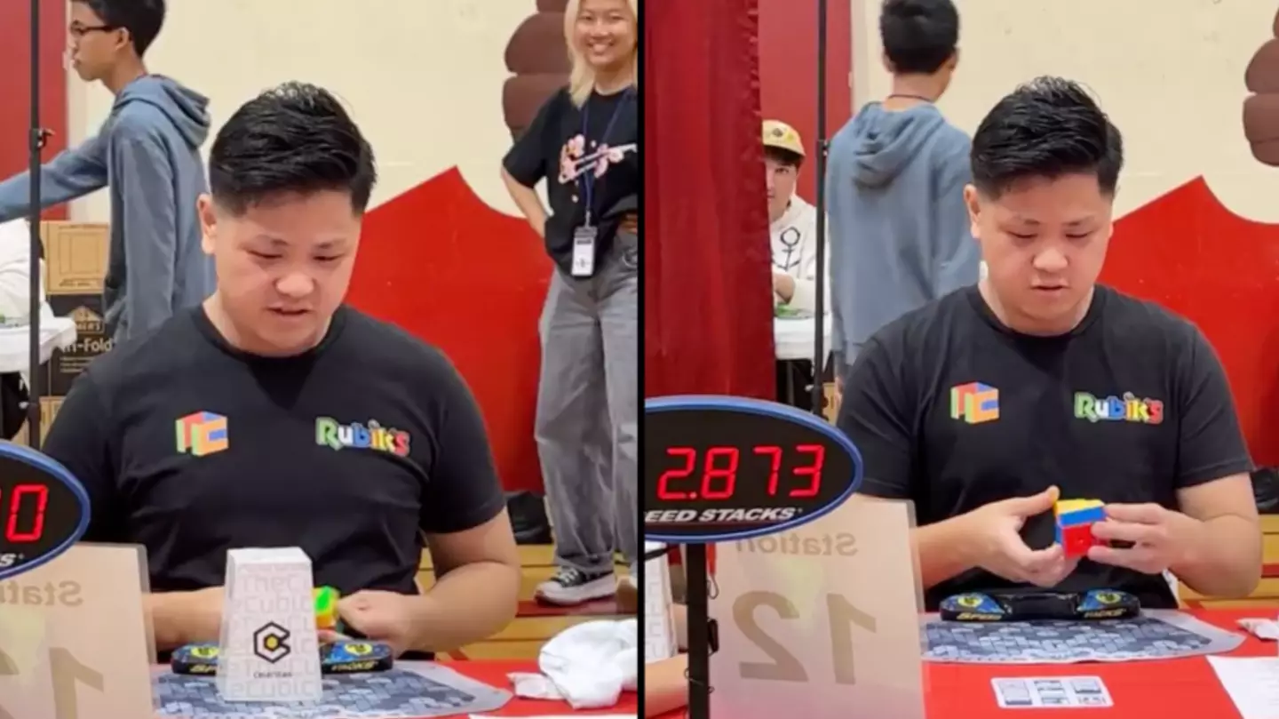 Man breaks long-standing world record for fastest time to complete a Rubik's Cube