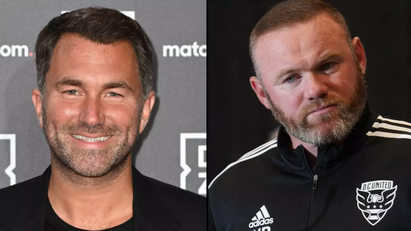 Eddie Hearn says Wayne Rooney texts him after a drink to set up fights