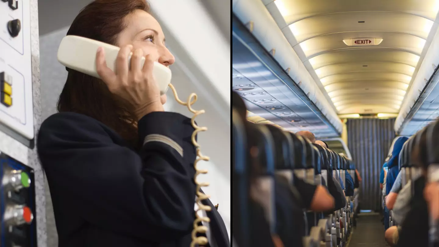 Flight attendant's subtle sign could suggest the pilot's worried about the plane
