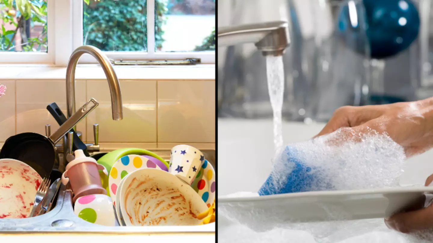 Furious debate sparked over correct way to wash your dishes as woman realises the ‘British do it differently’