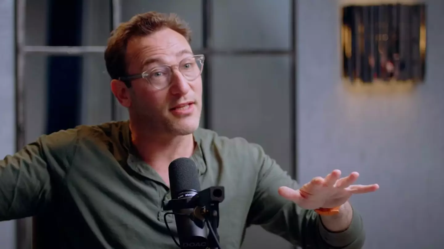 Simon Sinek explained that you don't have to keep up a lengthy friendship just because you have known them for so long (YouTube/@TheDiaryOfACEO)