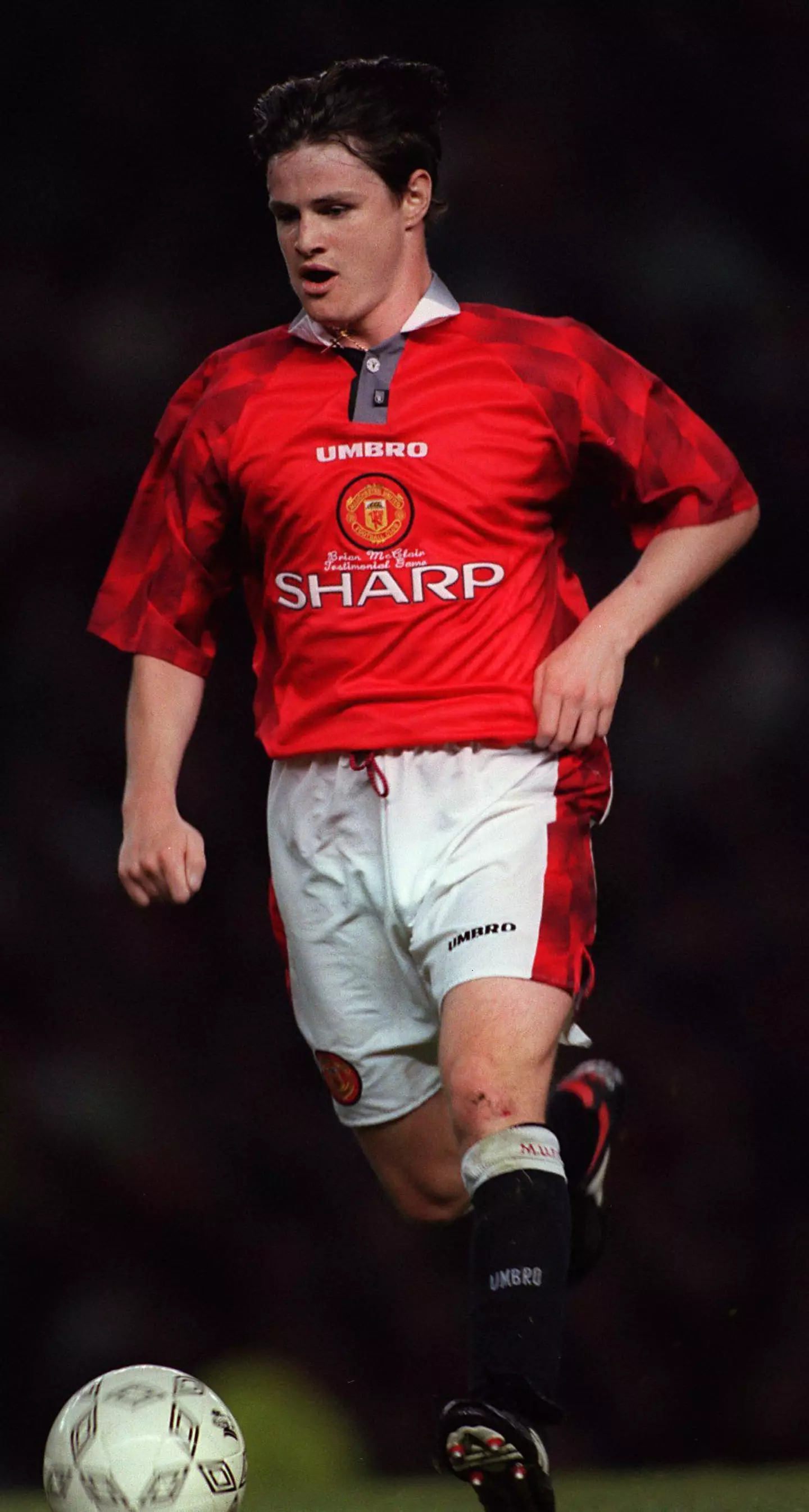 Mulryne playing for Manchester United.