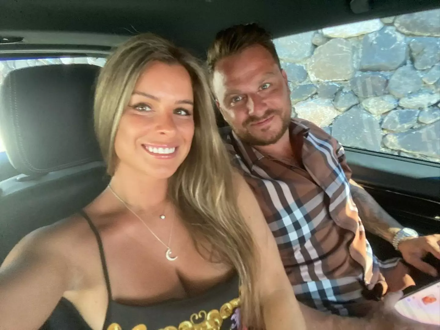 Dapper Laughs with his wife Shelley Rae.