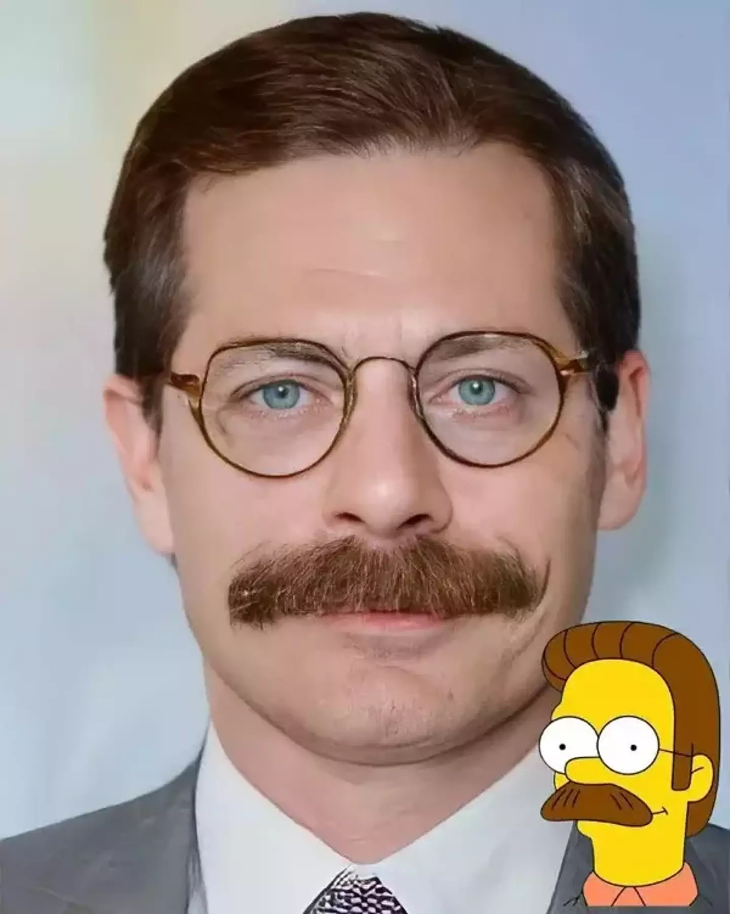 Ned Flanders is spot on, I must say. (Instagram/@hidreley)