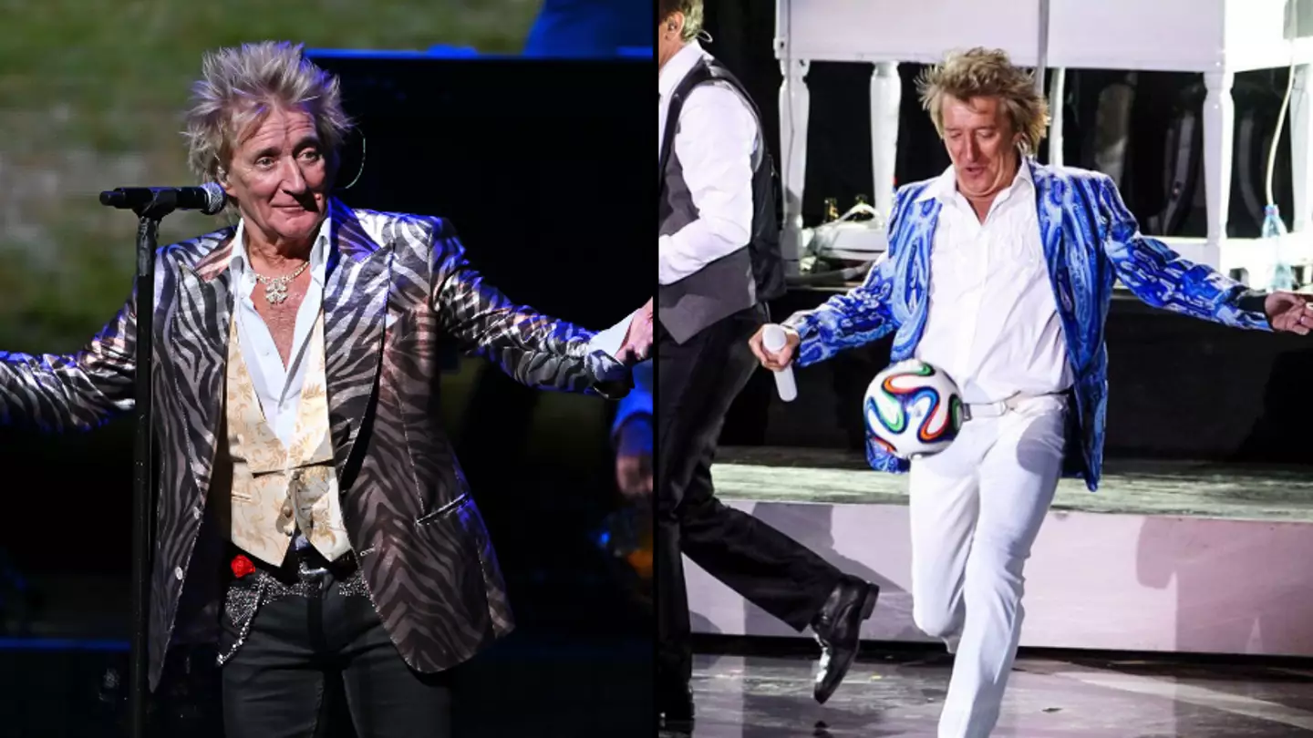 Rod Stewart faced lawsuits for booting footballs at fans during concerts