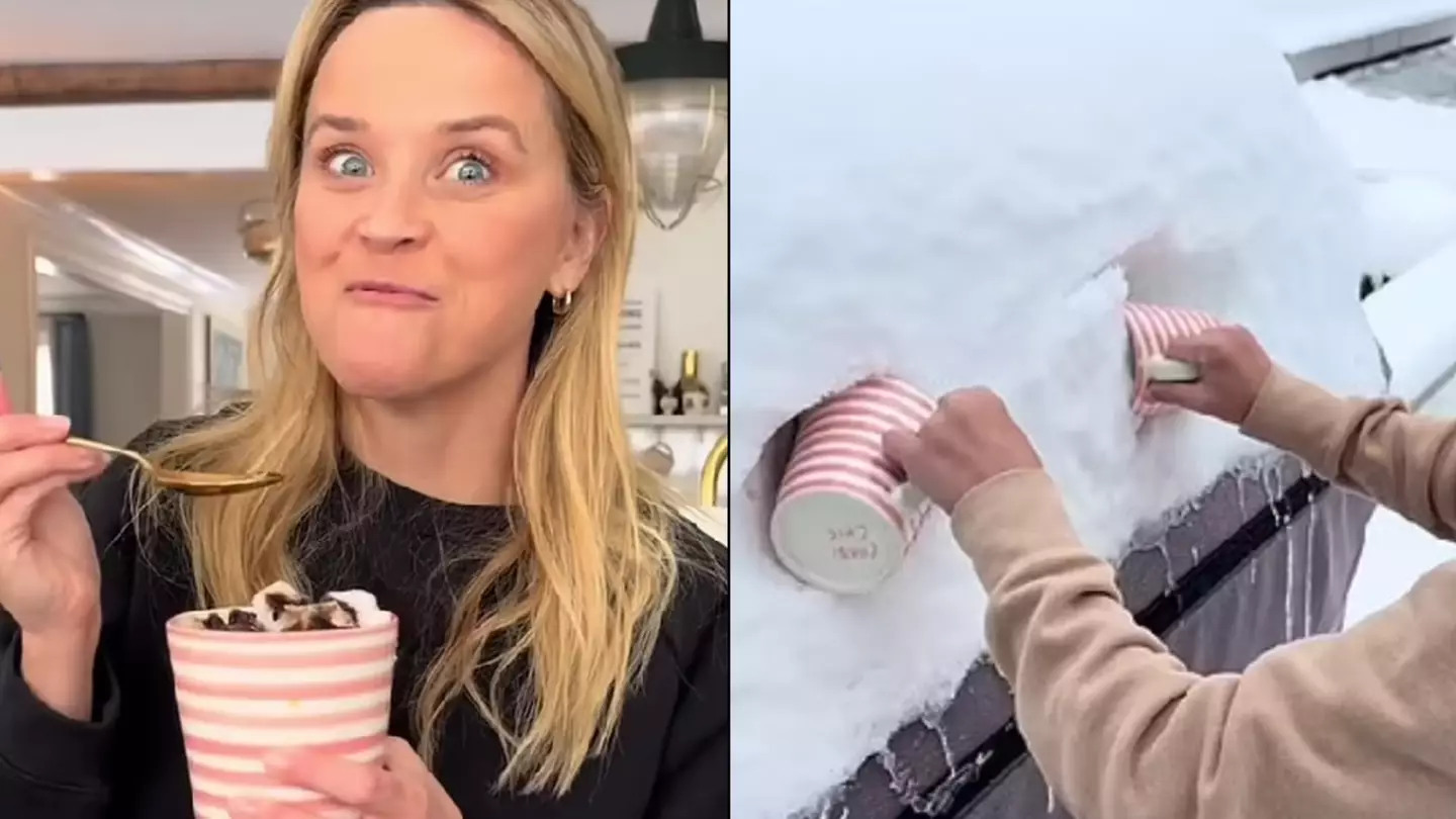 Reese Witherspoon defends eating 'filthy' snow off car after sharing bizarre drink recipe