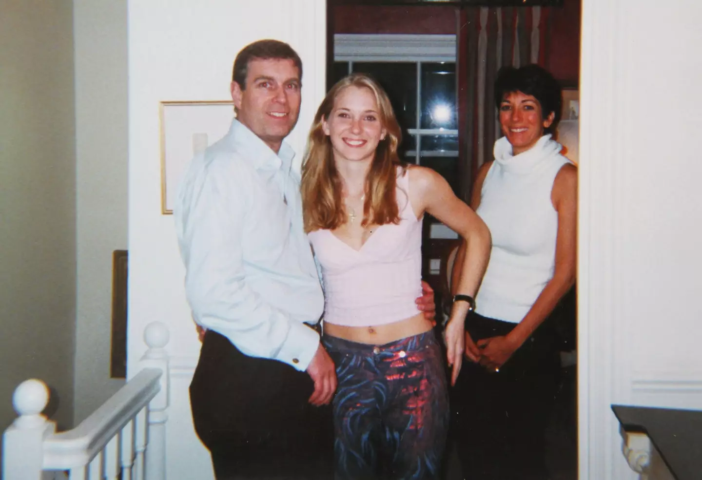 Prince Andrew with Virginia Giuffre in 2001.