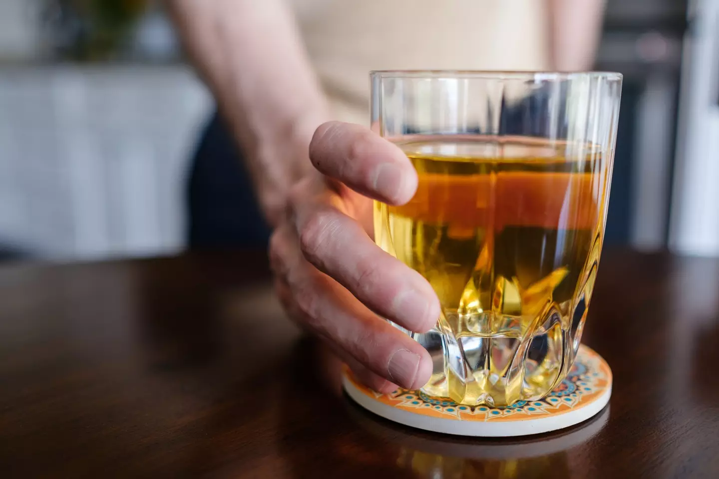 The onset of pain in the lymph nodes is immediate after drinking even the smallest amount of alcohol (Getty Stock Images)