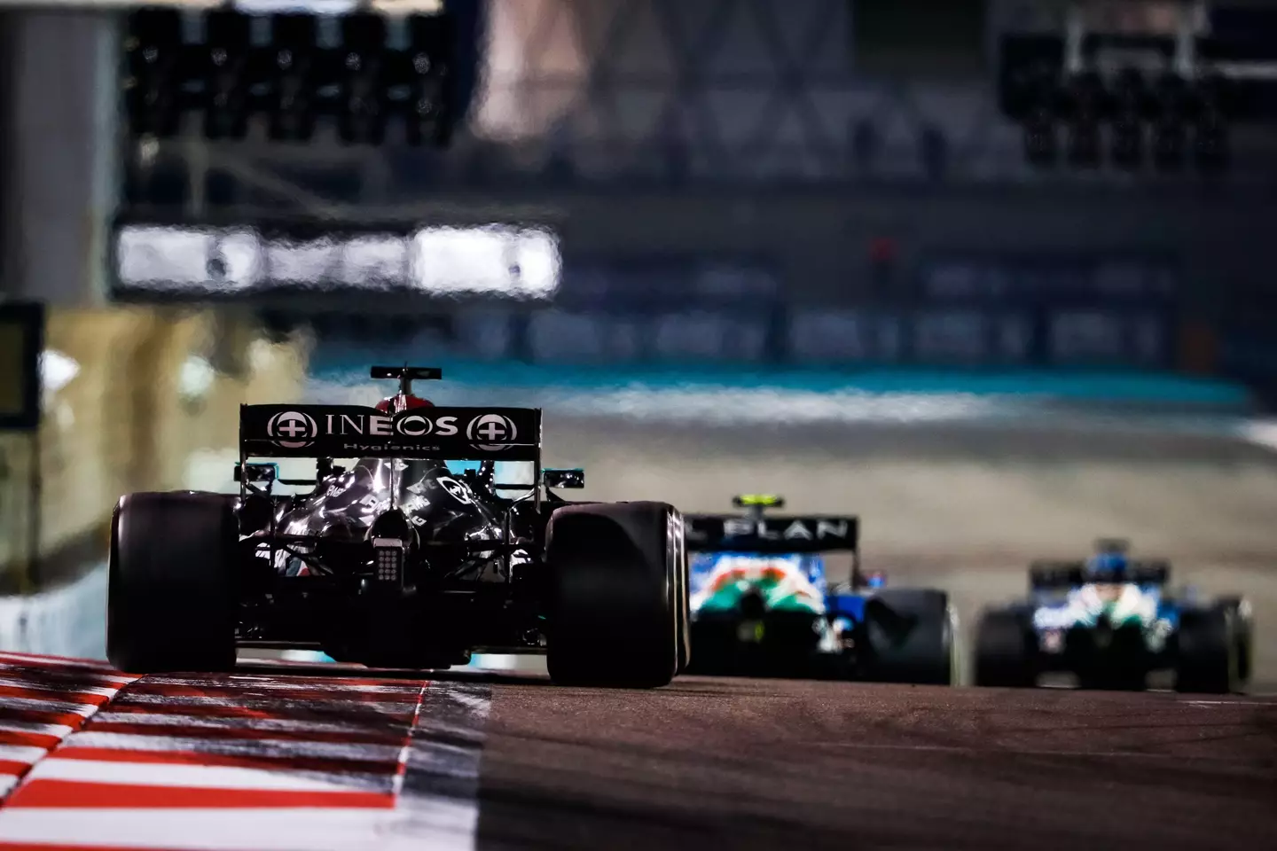 Hamilton was in the lead for much of the Abu Dhabi Grand Prix 2021.
