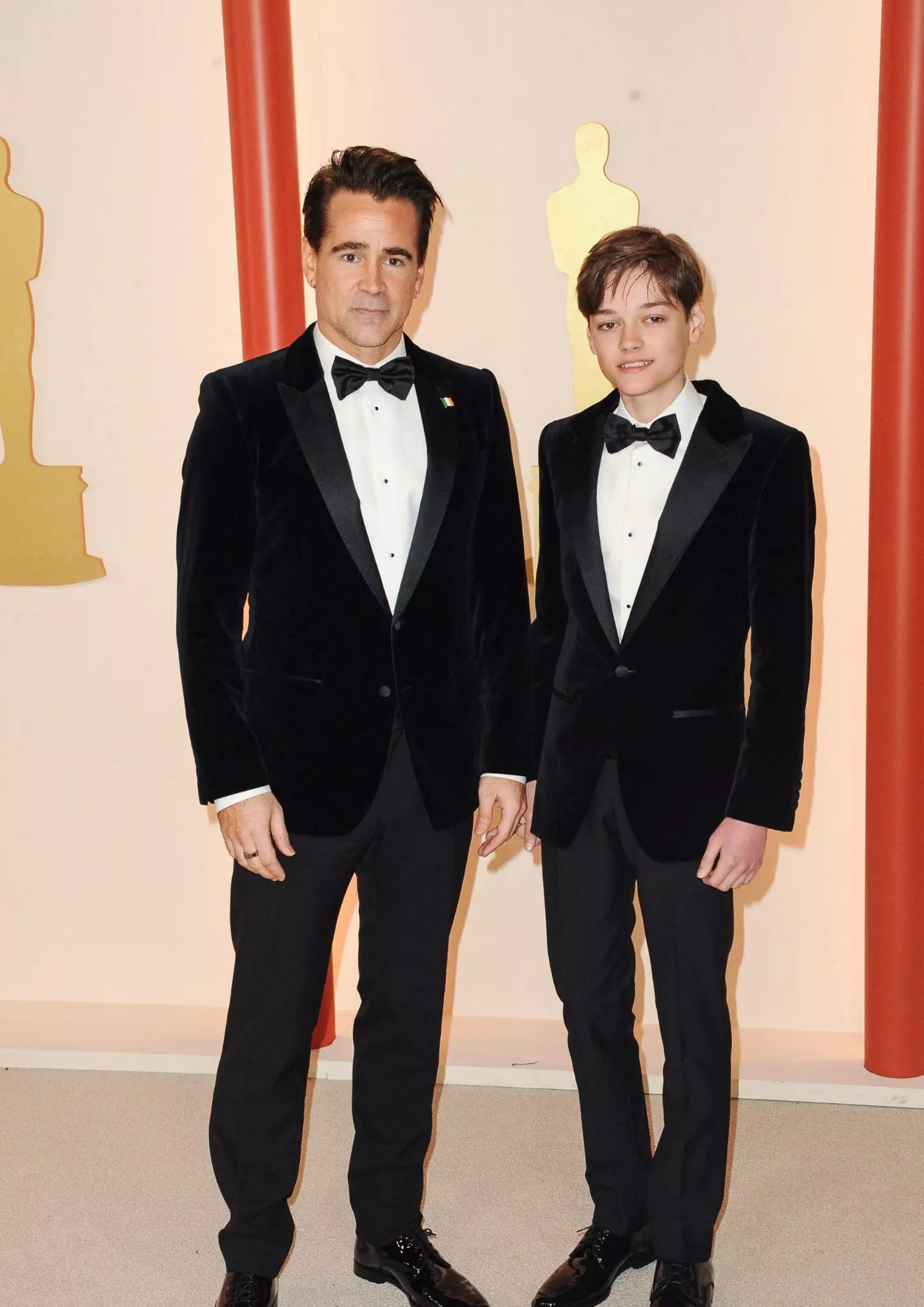 Colin brought his son along to the Oscars.