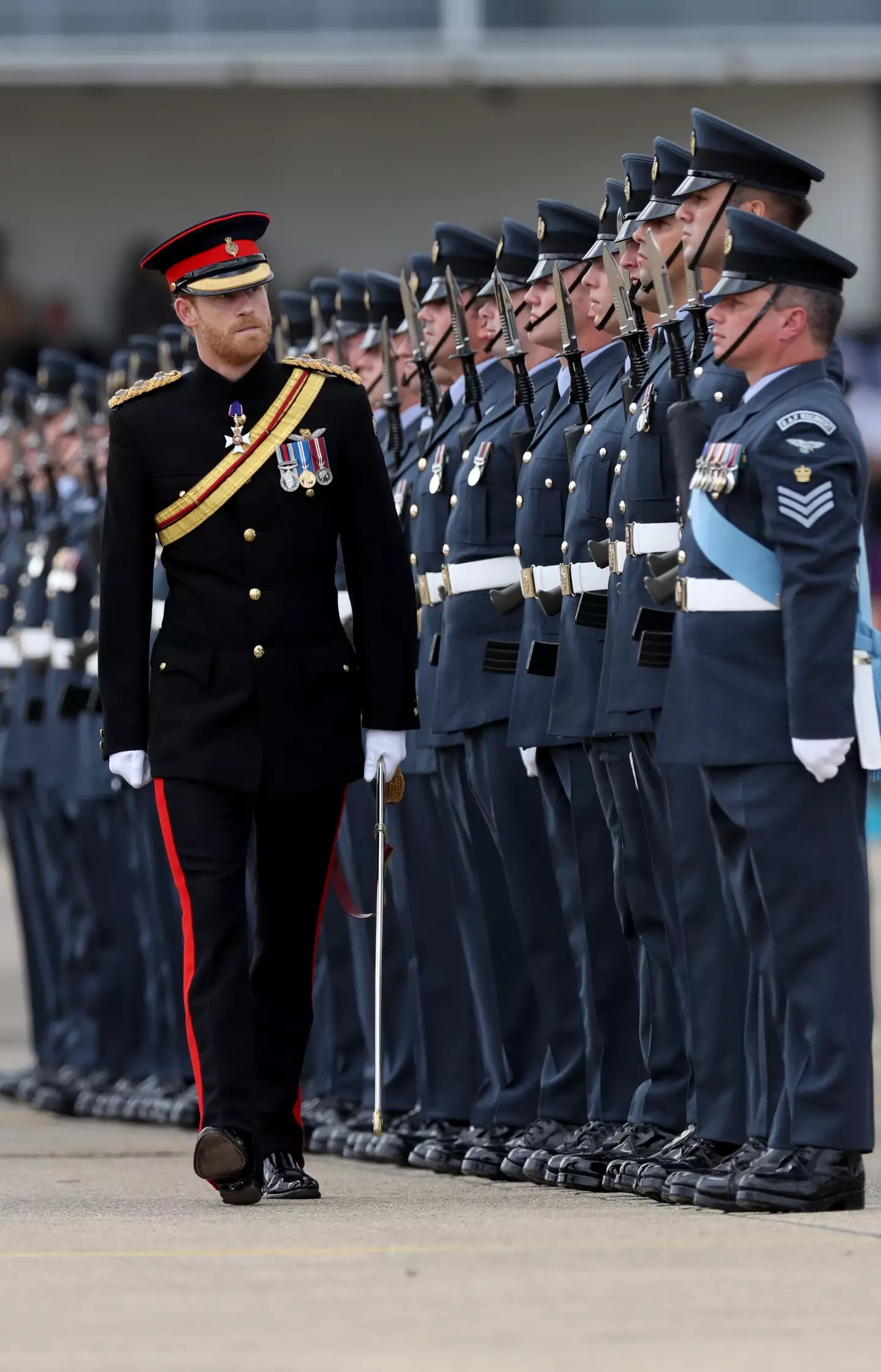 Prince Harry and Prince Andrew will be 'permitted to wear their military uniforms'.