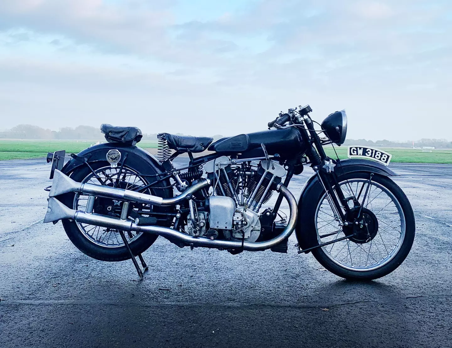 The Brough Superior SS100 that Derek Prior bought in 1973 for £150.
