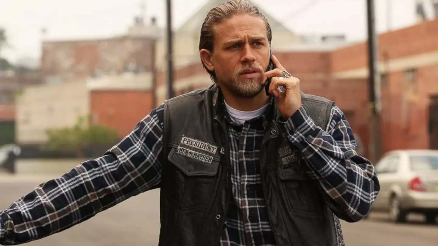Charlie Hunnam as Jax in Sons of Anarchy.