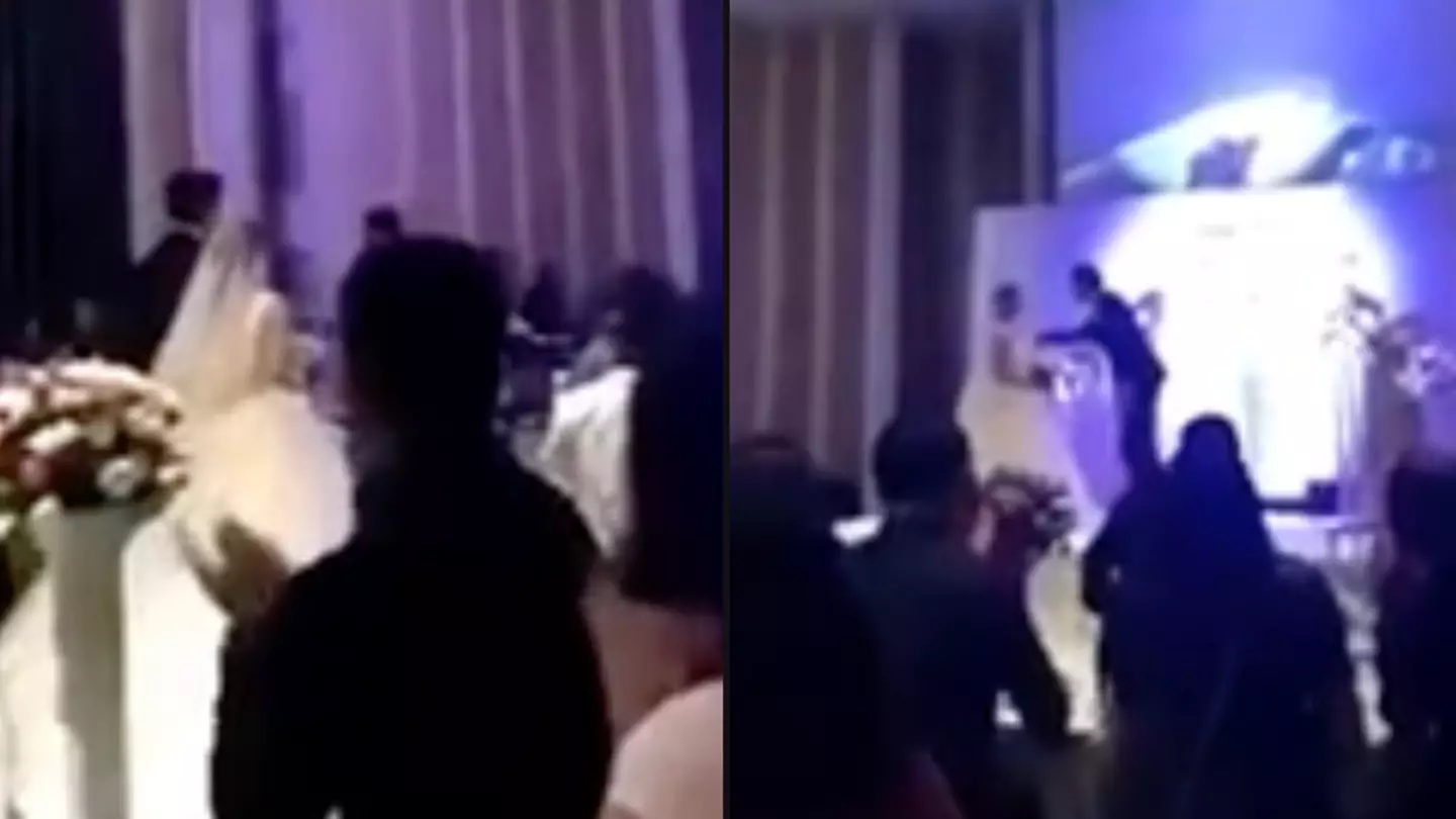 Groom plays video of bride 'cheating on him' to entire room at wedding