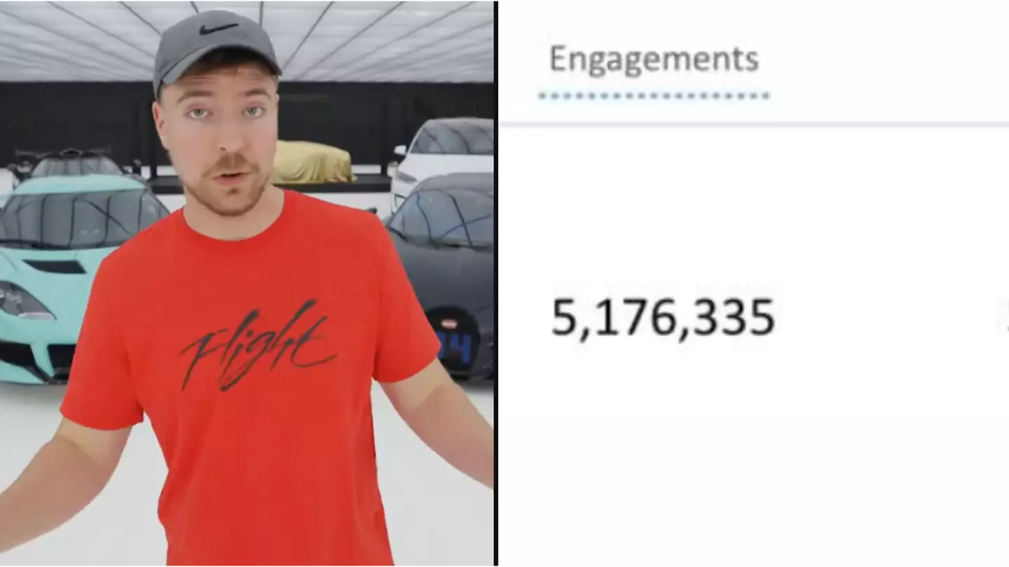 MrBeast shares how much money he made from 124m views after posting first full video to X