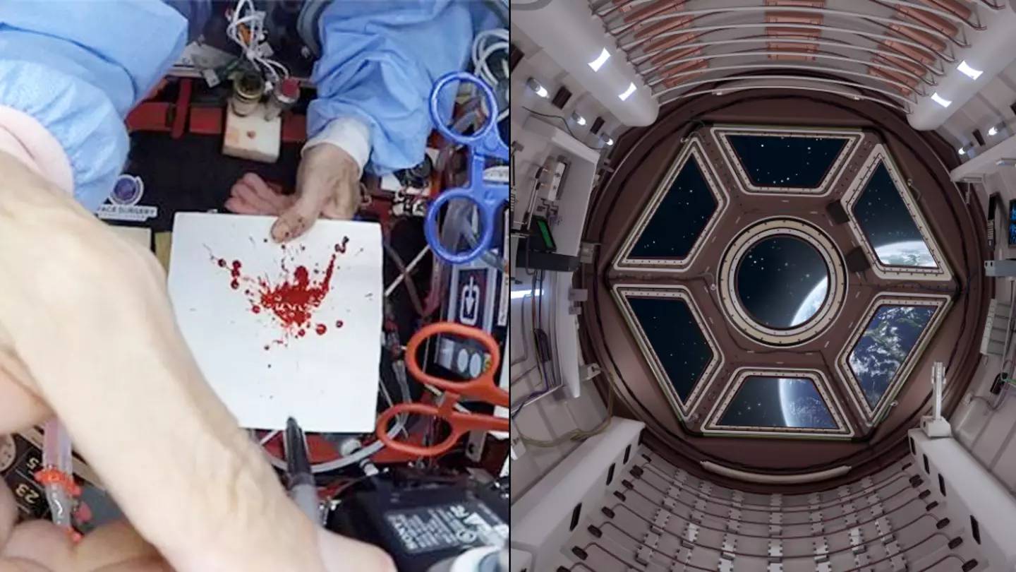 CSI experiment shows what a murder in space would look like
