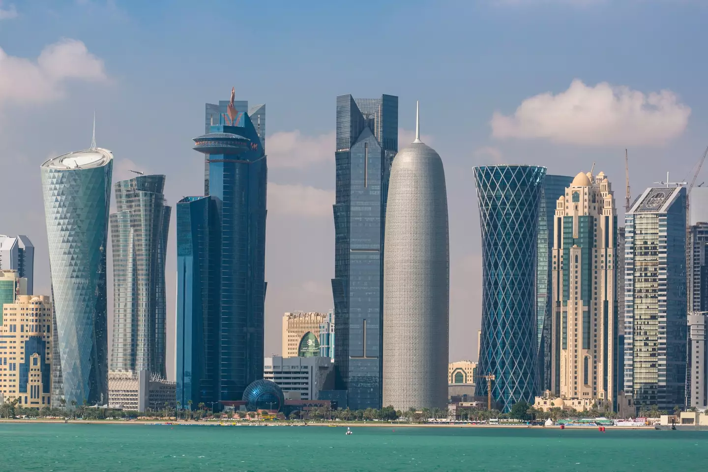 Qatar skyline.