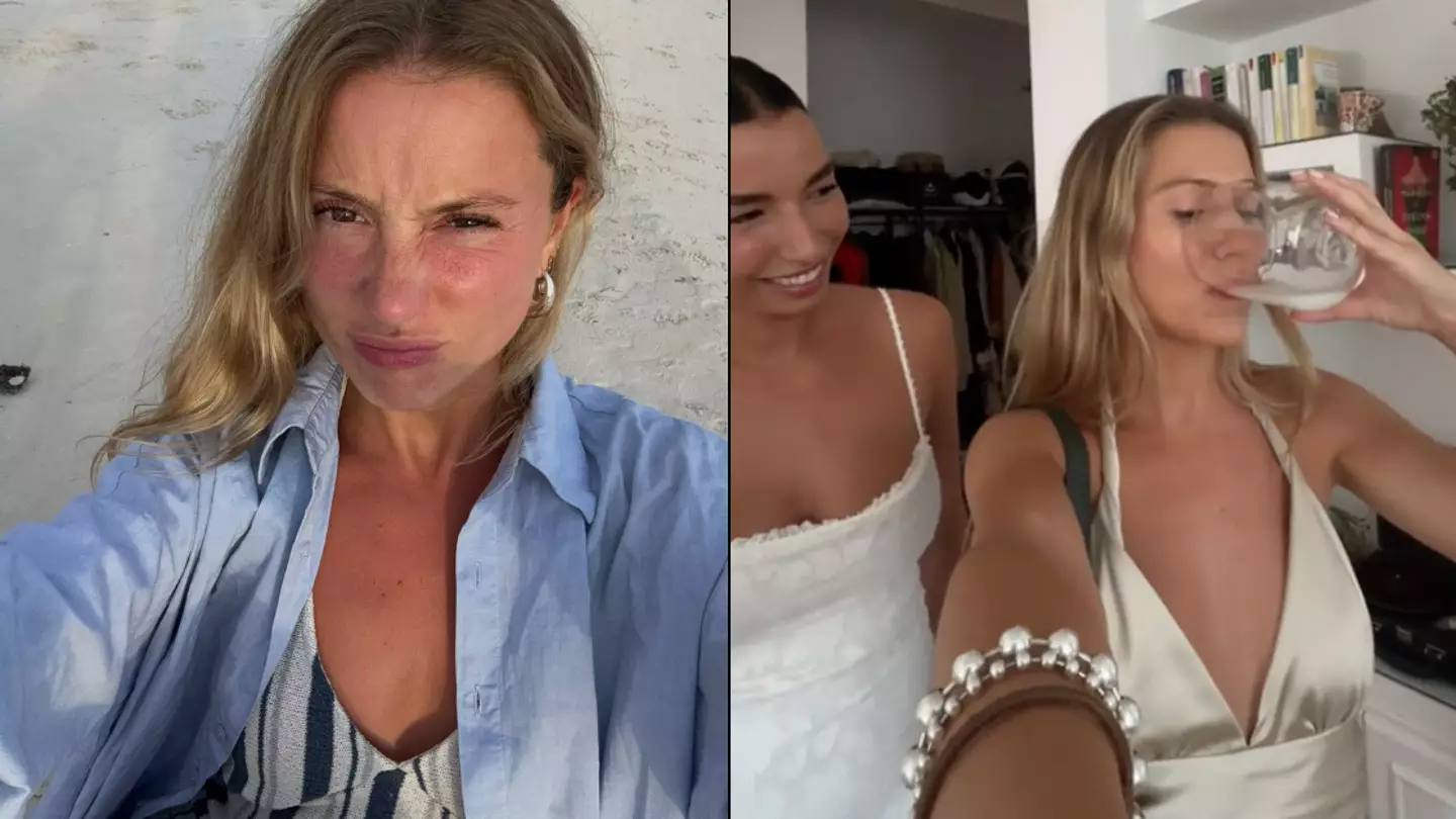 Influencer shocks her fans after sharing bizarre video of her drinking friend's breast milk