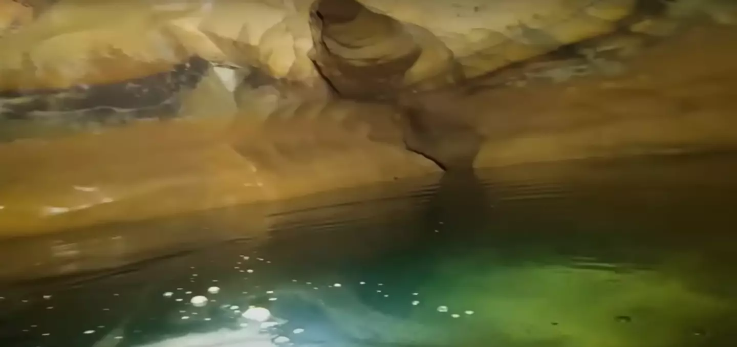 The diver was able to find a small underwater beach, but could not be found himself and died of starvation. (Youtube / Cave Exploring Disasters)