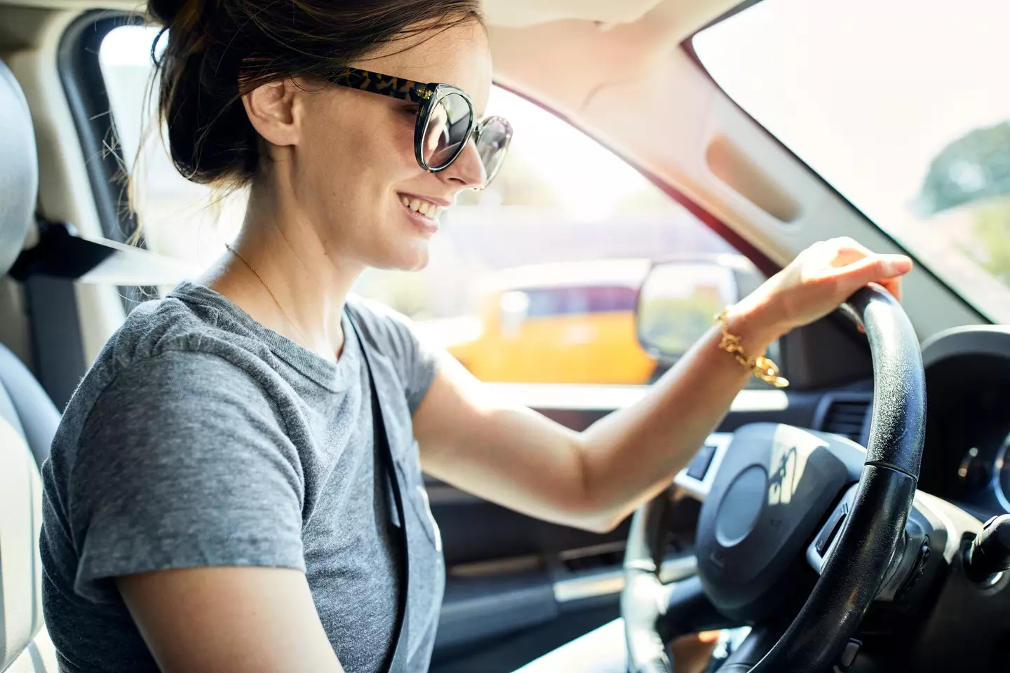 Make sure your sunglasses are legal to wear while driving before setting off. (Getty Stock Images)