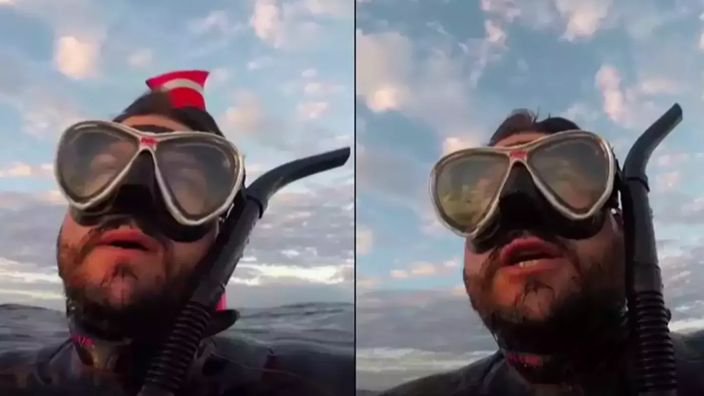 Diver recorded his 'final moments' after being left stranded 30 miles off shore