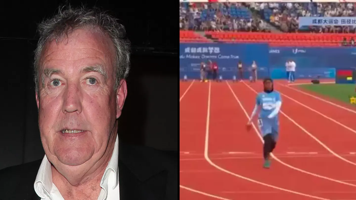 Jeremy Clarkson hits out after 'untrained' runner runs professional 100m race and records slowest time ever