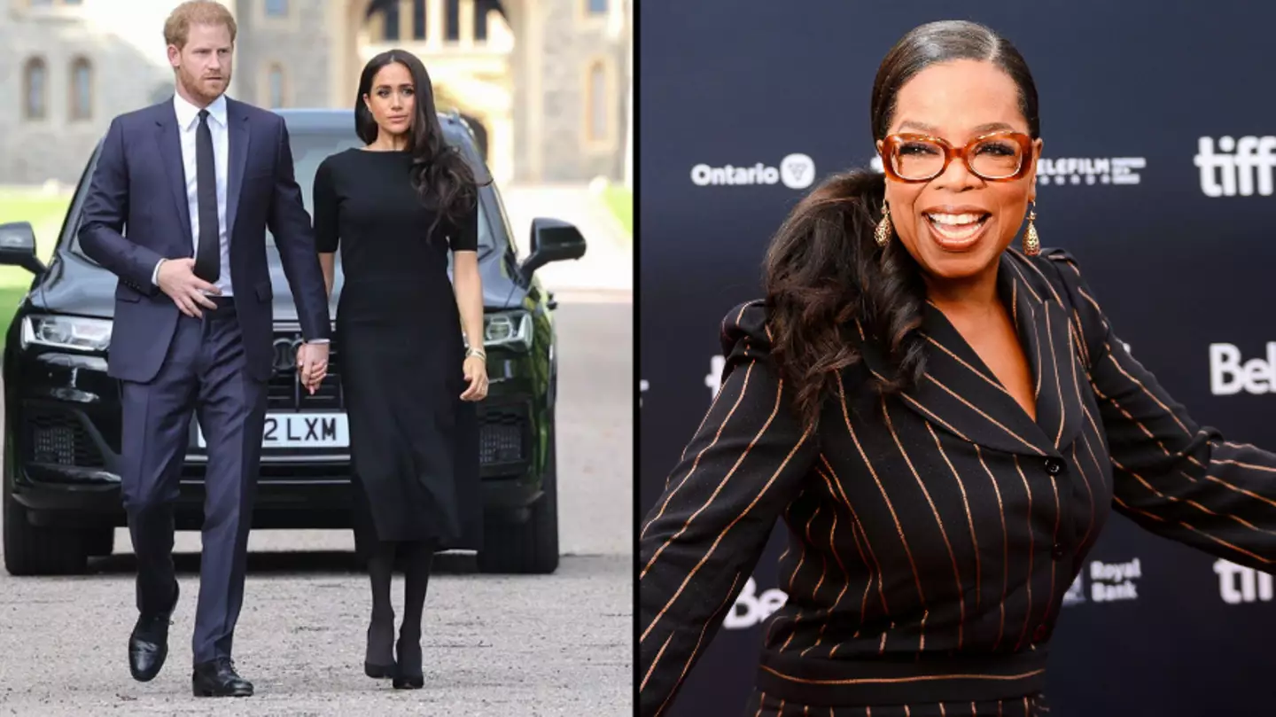 Oprah reckons Queen's funeral could be time for Harry and Meghan to reconcile with royals